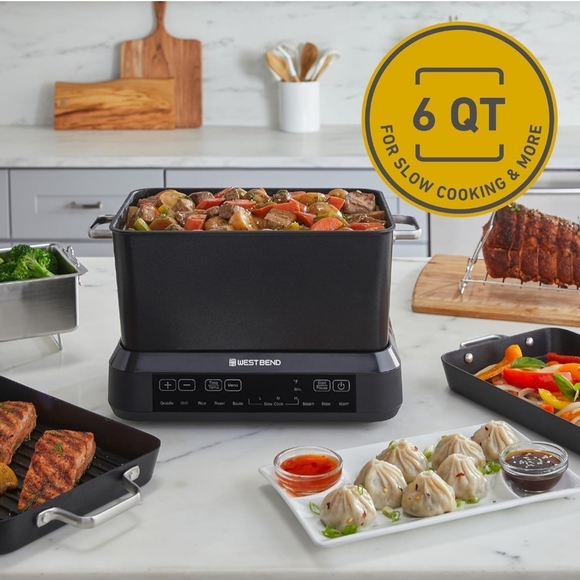 West Bend Black Multi-Cooker - Picture 6 of 6